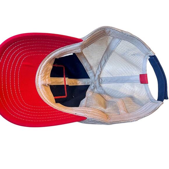 AMS OIL Y2K Style Freedom Trucker Hat Cabincore Lumberjack Utility USA Classic - Picture 6 of 6